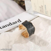 Black Grey Gold Platted Ring